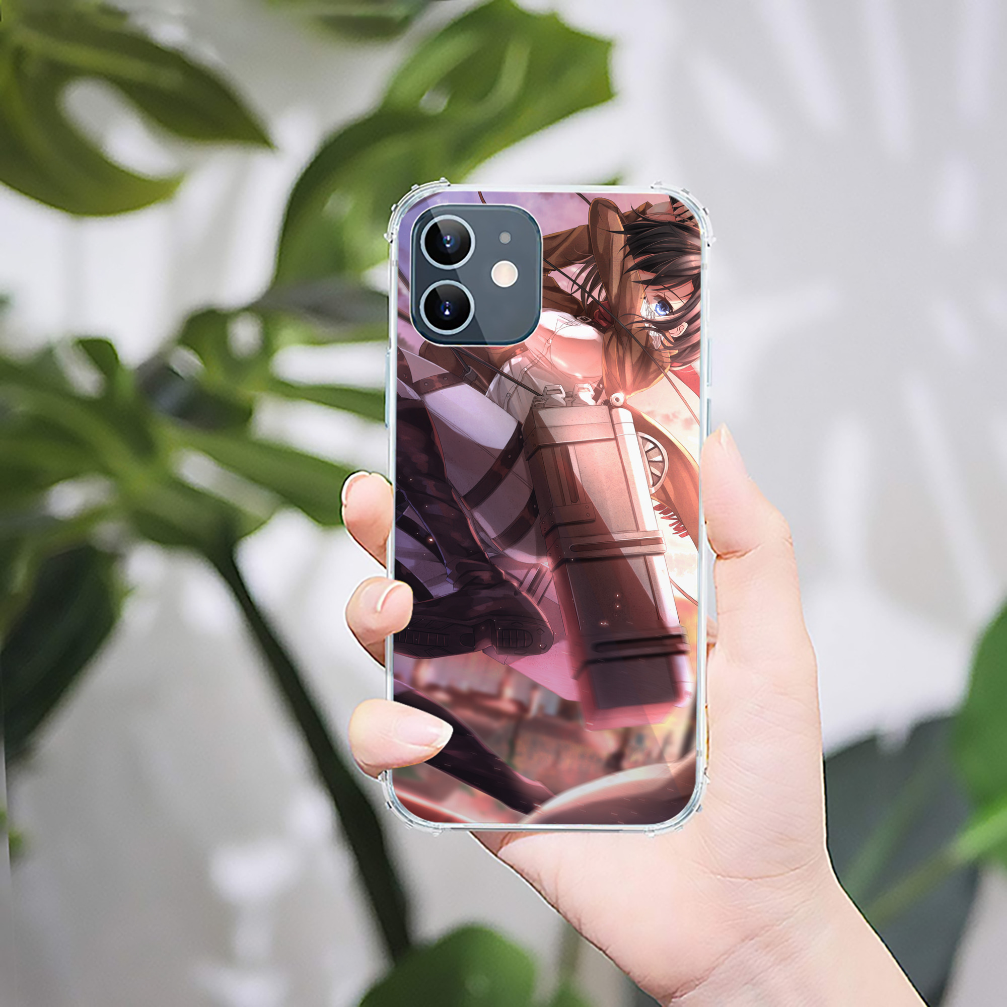 （画像用） 進撃の巨人 Attack on Titan 【iPhone 12シリーズ対応】透明スマホケース（クリアソフトケース）